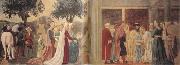 Piero della Francesca The Discovery of the Wood of the True Cross and The Meeting of Solomon and the Queen of Sheba (mk08) France oil painting artist